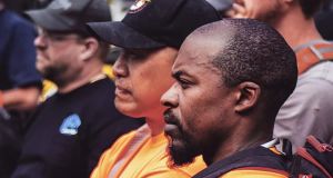 Men gather in a union